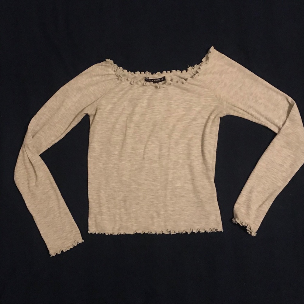 Brandy Melville grey mason top